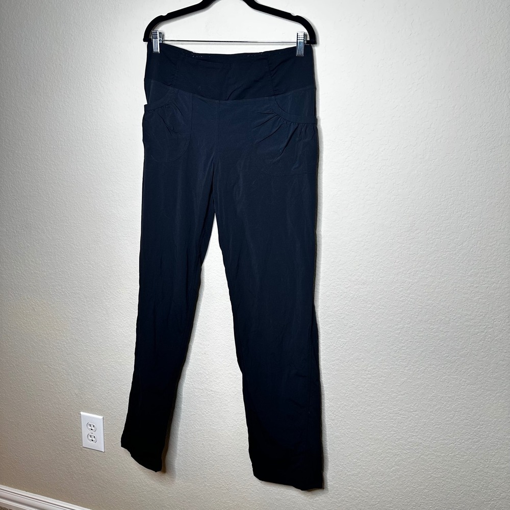 Prana Halle Straight Leg Hiking Pants Black Size Large Regular Stretch‎ Zion